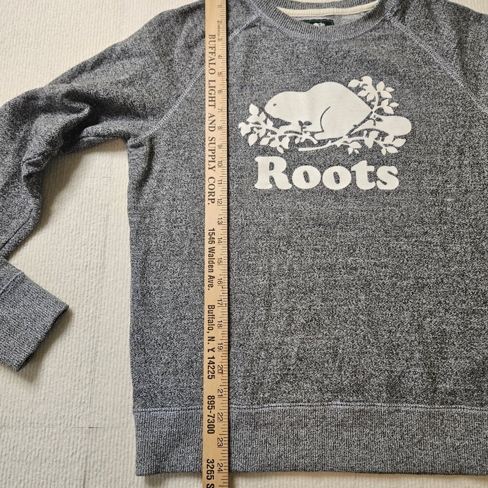 Roots heather gray sweatshirt - size Medium - Picture 6 of 9